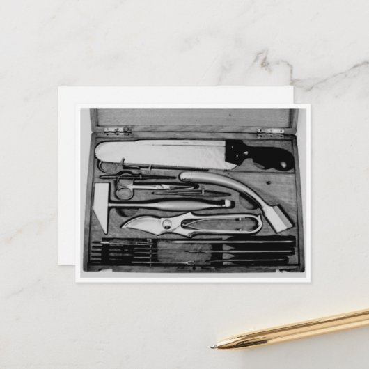 アンティークスカルクランプ撮影用異物葉書 ポストカード (正面/裏面インサイチュ)