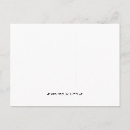 アンティークスカルクランプ撮影用異物葉書 ポストカード (裏面)