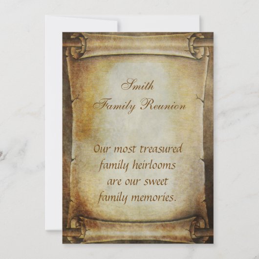 アンティークスクロール懇親会のお知らせ 招待状 (正面)