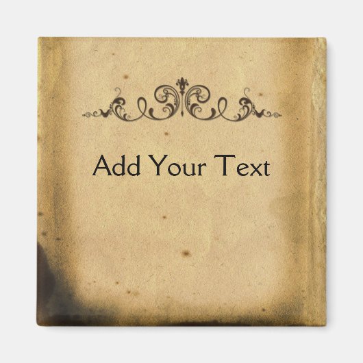 アンティークスクロール マグネット (正面)