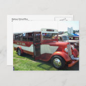 アンティークスクールバス ポストカード (正面/裏面)