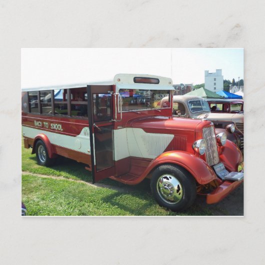 アンティークスクールバス ポストカード (正面)