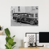 アンティークスクールバス， 1930年代 ポスター (ホームオフィス)