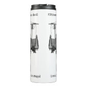 アンティークスケッチ円形靴下編み物機 タンブラー (裏面)