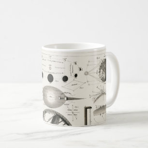 アンティークスケッチ占星術の球 コーヒーマグカップ