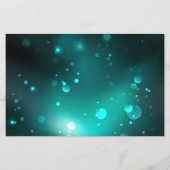 アンティークスケルトン鍵の緑の背景 チラシ (裏面)