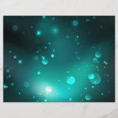 アンティークスケルトン鍵の緑の背景 チラシ (裏面)