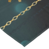 アンティークスケルトン鍵の緑の背景 テーブルクロス (アングル)