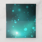 アンティークスケルトン鍵の緑の背景 プレイスカード (内部開封)