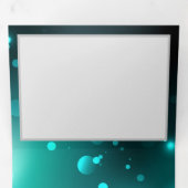 アンティークスケルトン鍵の緑の背景 三つ折りクリスマスカード (内部最初)