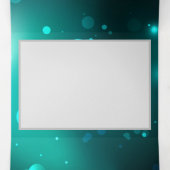 アンティークスケルトン鍵の緑の背景 三つ折りクリスマスカード (内部中)