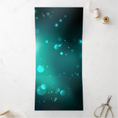 アンティークスケルトン鍵の緑の背景 三つ折り招待状 (内部)