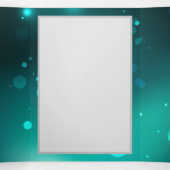 アンティークスケルトン鍵の緑の背景 三つ折り案内状 (内部中)