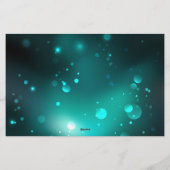 アンティークスケルトン鍵の緑の背景 便箋 (裏面)