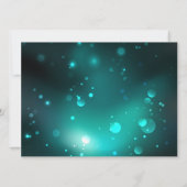 アンティークスケルトン鍵の緑の背景 案内状 (裏面)