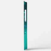 アンティークスケルトン鍵の緑の背景 Case-Mate iPhoneケース (裏面 / 左)