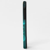 アンティークスケルトン鍵の緑の背景 Case-Mate iPhoneケース (裏面/左)