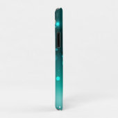 アンティークスケルトン鍵の緑の背景 Case-Mate iPhoneケース (裏面/右)