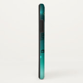 アンティークスケルトン鍵の緑の背景 Case-Mate iPhoneケース (裏面/右)