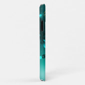 アンティークスケルトン鍵の緑の背景 Case-Mate iPhoneケース (裏面/右)