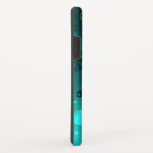 アンティークスケルトン鍵の緑の背景 Case-Mate iPhoneケース (裏面/右)