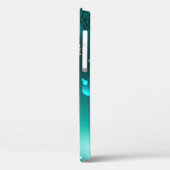 アンティークスケルトン鍵の緑の背景 Case-Mate iPhoneケース (裏面 / 左)