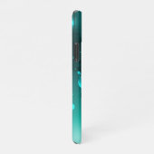 アンティークスケルトン鍵の緑の背景 iPhoneケース (右側)