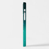 アンティークスケルトン鍵の緑の背景 iPhoneケース (左側面)