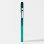 アンティークスケルトン鍵の緑の背景 iPhoneケース (左側面)