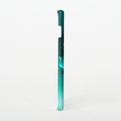 アンティークスケルトン鍵の緑の背景 SAMSUNG GALAXYケース (右側)