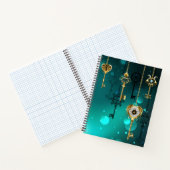 アンティークスケルトン鍵（緑） ノートブック (内部)