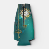 アンティークスケルトン鍵（緑） ボトルクーラー (裏面)