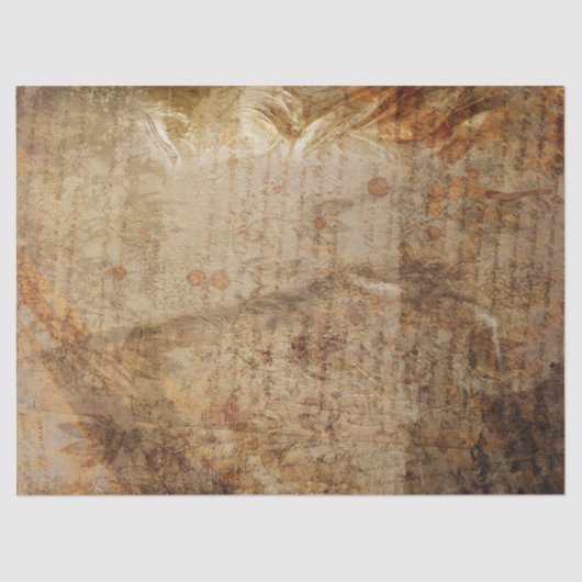 アンティークスタイルの手書きとバラ 薄葉紙 (正面)