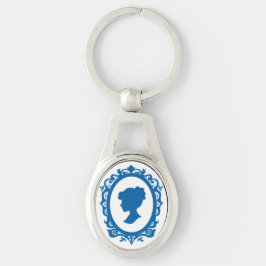 アンティークスタイルカメオネックレス キーホルダー