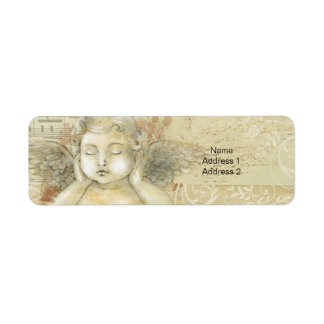 アンティークスタイルケルビエンジェルハンドオーバー耳 ラベル