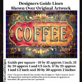 アンティークスタイルコーヒーラベル記号DQ1Fデカップページ 薄葉紙