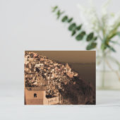 アンティークスタイルハガキのフィラ、サントリーニ ポストカード (スタンド正面)