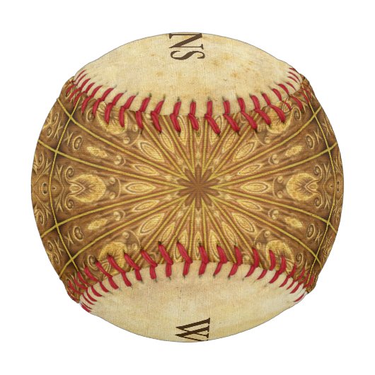 アンティークスタイルパターンXII +アイディア 野球ボール (裏面)