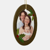 アンティークスタイルフカスタムレーム写真 セラミックオーナメント (右)