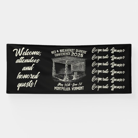 アンティークスタイルベッド&ブレックファーストカンファレンス 横断幕 (横)