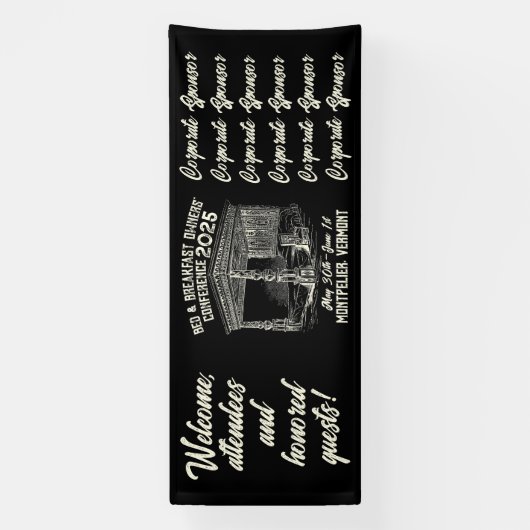 アンティークスタイルベッド&ブレックファーストカンファレンス 横断幕 (縦)