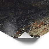 アンティークスタイルユニコーン絵を描ズ ポスター (コーナー)