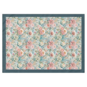 アンティークスタイルロココ華美フローラ装飾 テーブルクロス (正面(横))