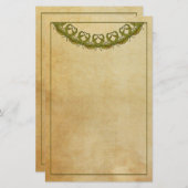 アンティークスタイル文房具紙 便箋 (正面/裏面)