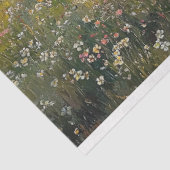 アンティークスタイル繊細なワイルドフラワーフィールド風景 薄葉紙 (詳細)