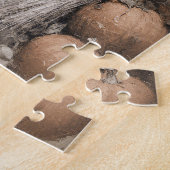 アンティークスタイル魔女とキャットアート ジグソーパズル (側面)