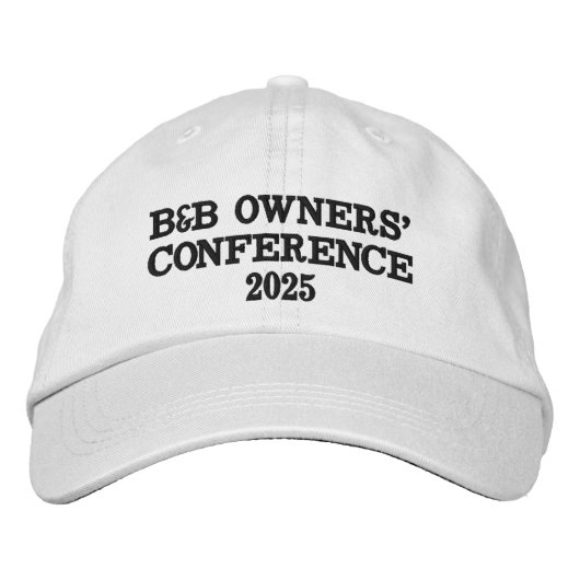アンティークスタイルB&Bカンファレンス 刺繍入りキャップ (正面)