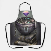 アンティークスチームパンクカルドン |スペルブックのスタック エプロン (正面)