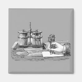 アンティークスチームパンク作家エジソン マグネット