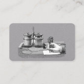 アンティークスチームパンク作家エジソン 名刺 (正面)